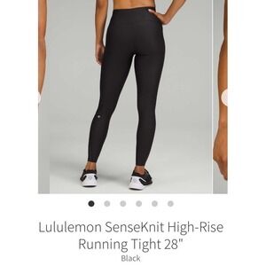 🍋 EUC Lululemon SenseKnit High-Rise Running Tight 28" Leggings 6 $168 W5CZ2S